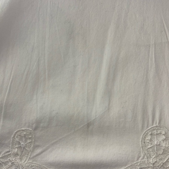 By Anthropologie sleeveless poplin white lace mini dress - Picture 7 of 7